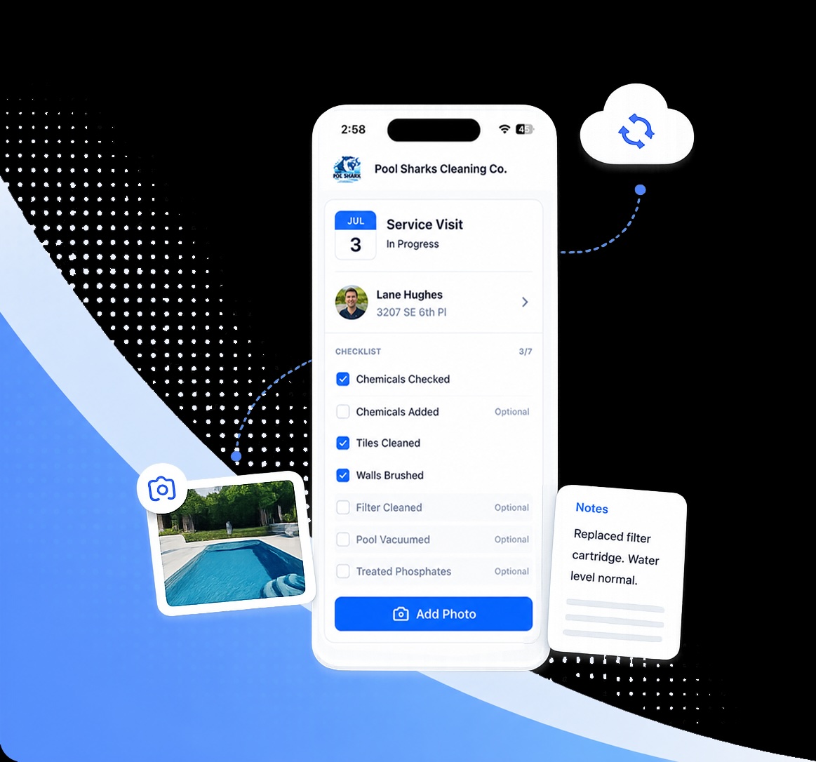 iOS Service Rep App product screenshot